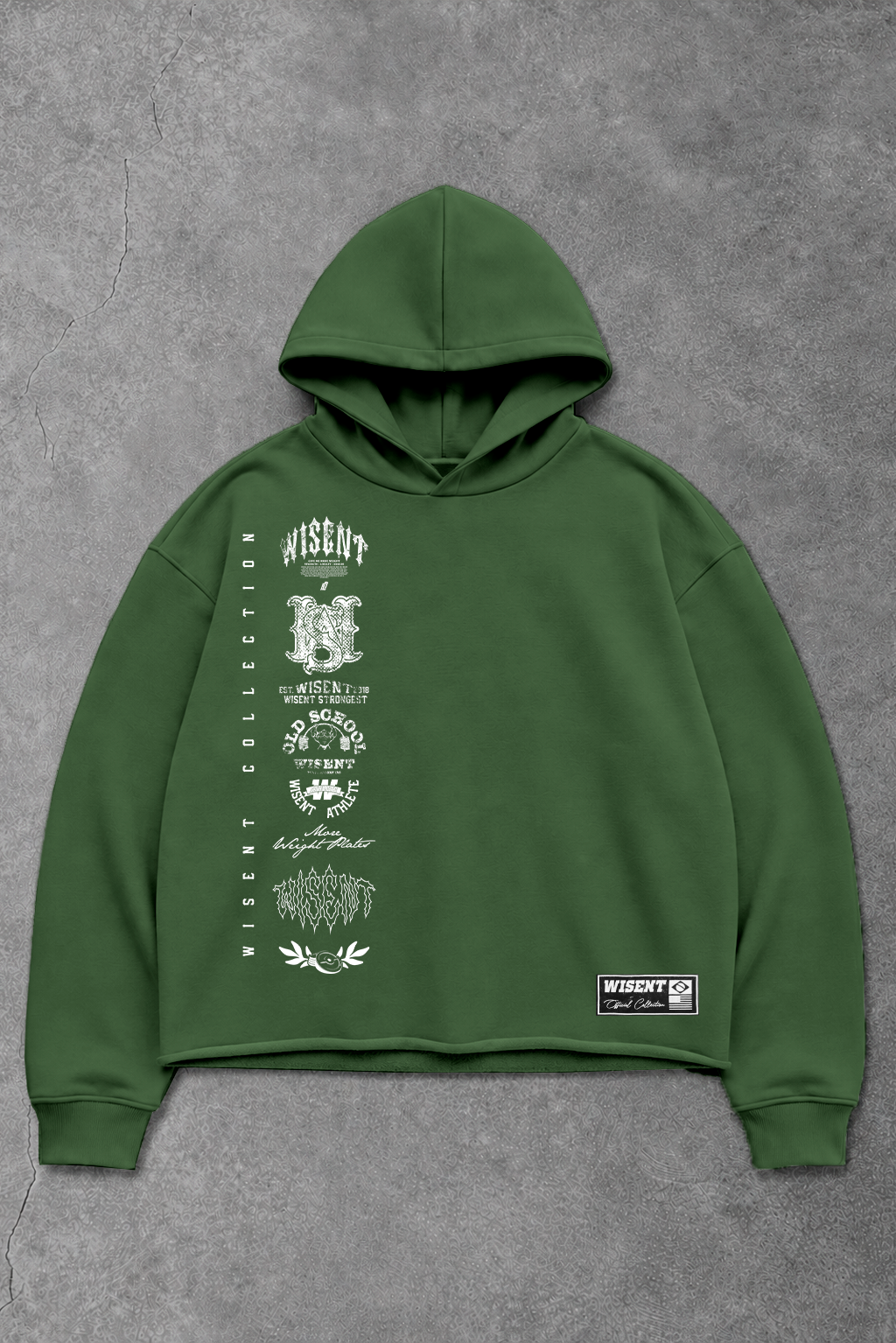 Heavy - Moletom Box Raw Hem - Wisent Collections Verde Pistache