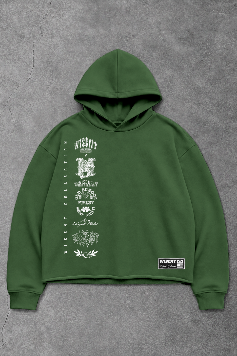 Heavy - Moletom Box Raw Hem - Wisent Collections Verde Pistache