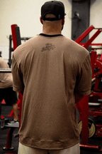 HEAVY - CAMISETA OVERSIZED - TRUE BELONGING - MARROM MESCLA