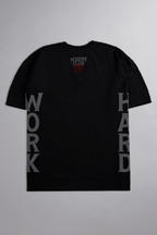 CANELADA - CAMISETA OVERSIZED - HARD WORK PRETA