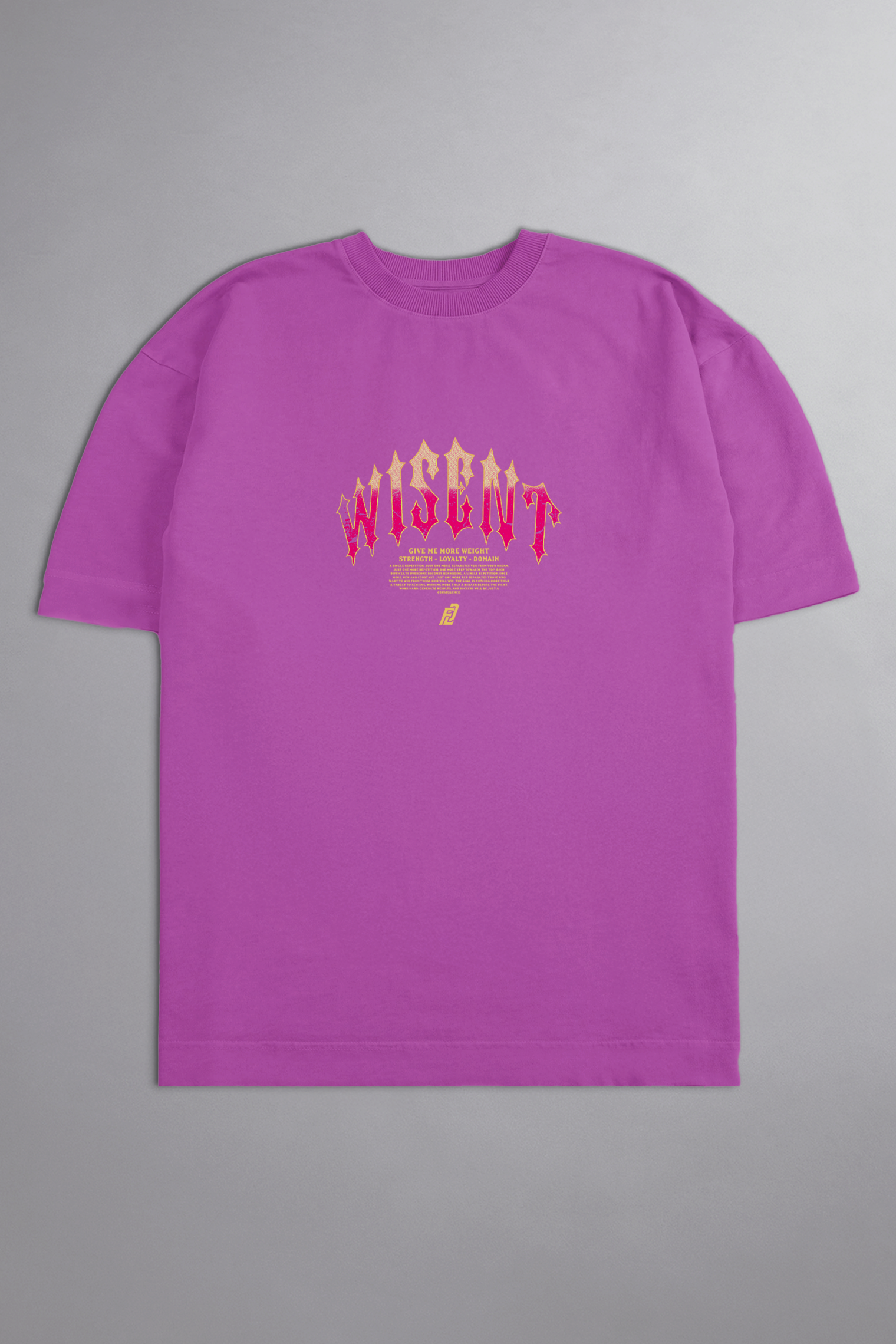 SOFT - CAMISETA OVERSIZED - GIVE ME MORE WEIGHT VIOLETA