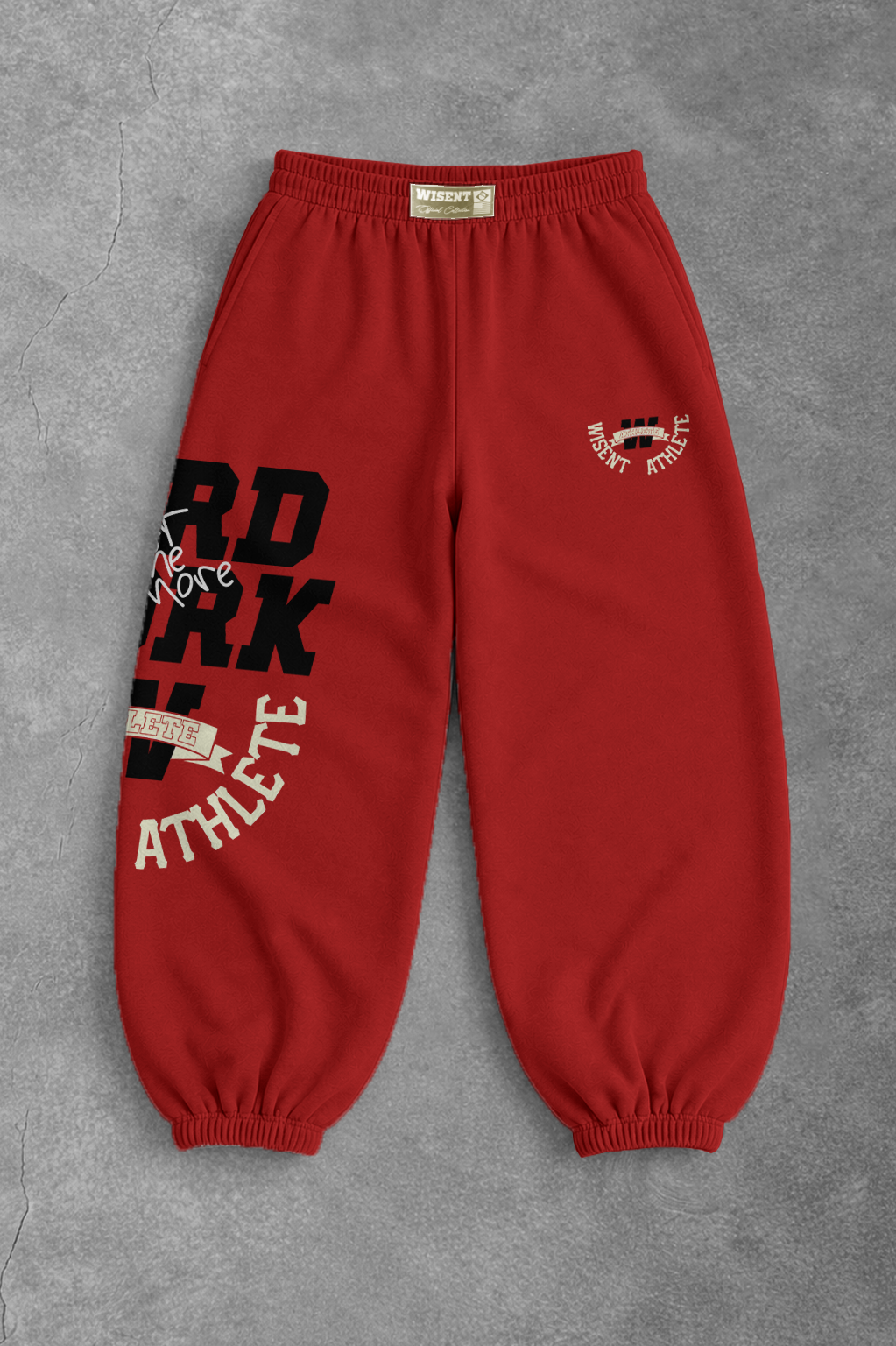 Heavy - Calça Balão Moletom - Hard Work Vermelha