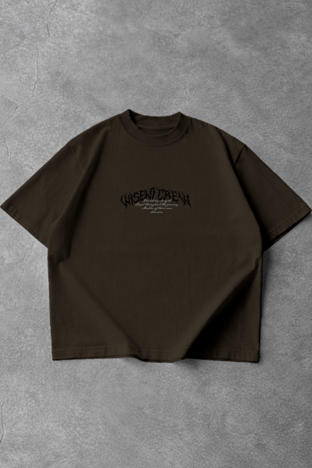 Soft - Camiseta Oversized - Wisent Crew  Marrom