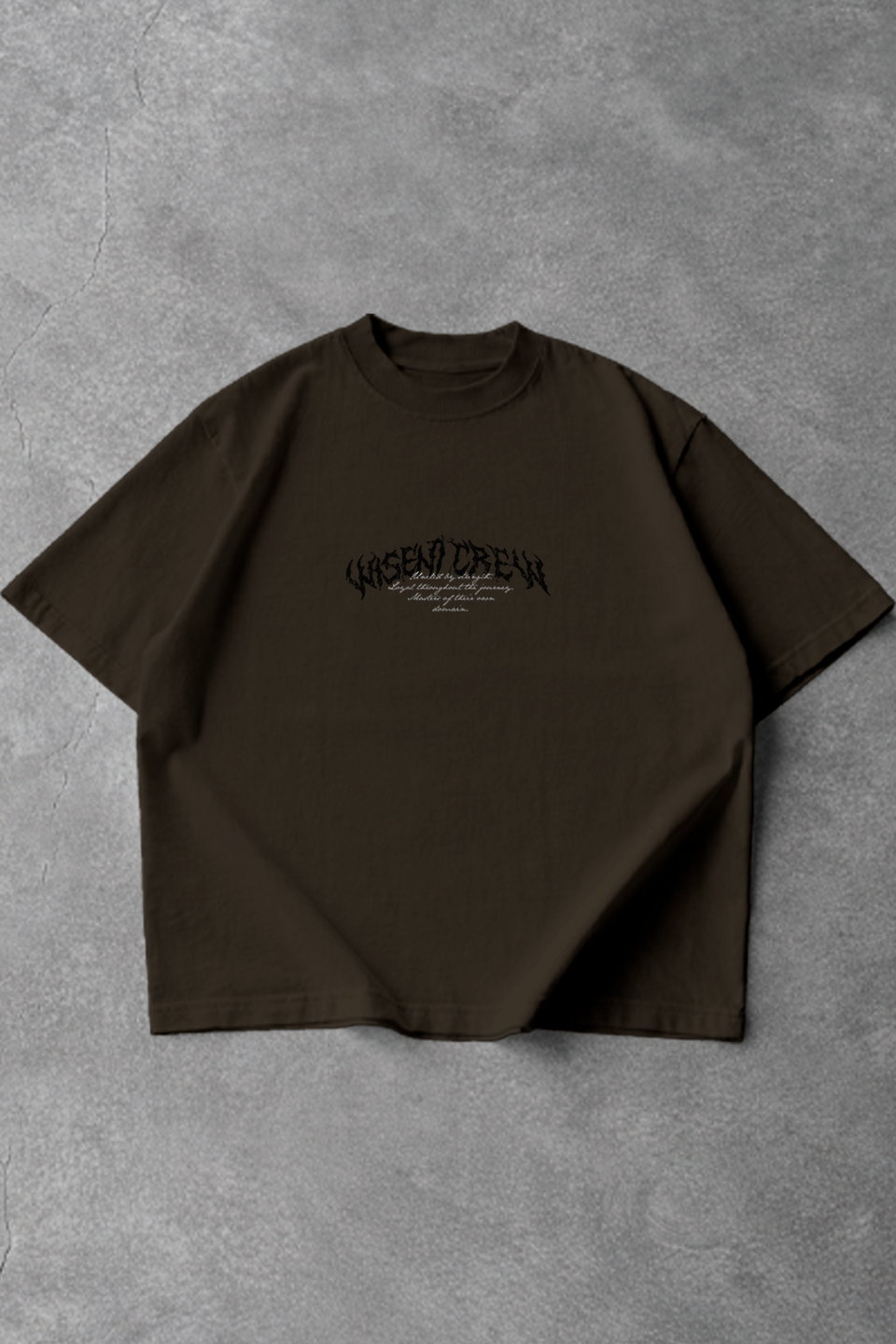 Soft - Camiseta Oversized - Wisent Crew  Marrom