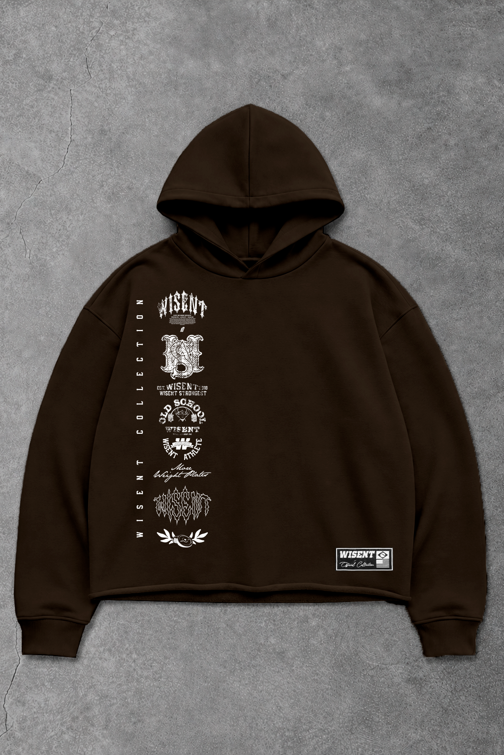 Heavy - Moletom Box Raw Hem - Wisent Collections Marrom