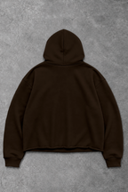 Heavy - Moletom Box Raw Hem - Wisent Collections Marrom