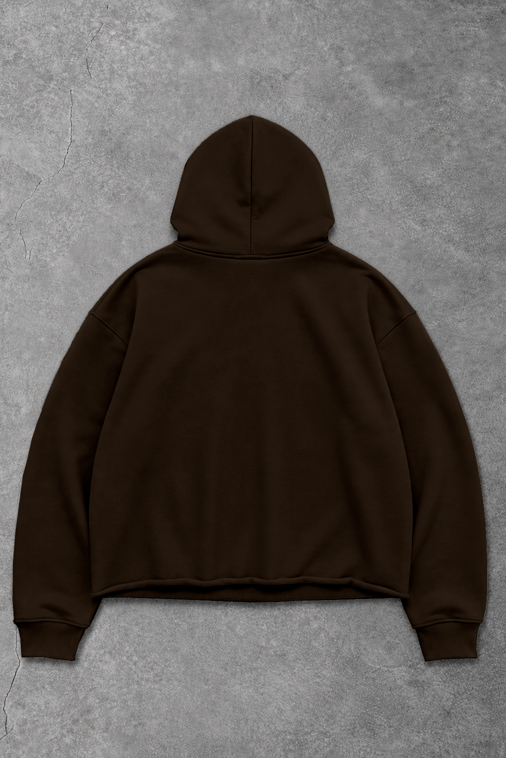 Heavy - Moletom Box Raw Hem - Wisent Collections Marrom