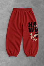Heavy - Calça Balão Moletom - Hard Work Vermelha