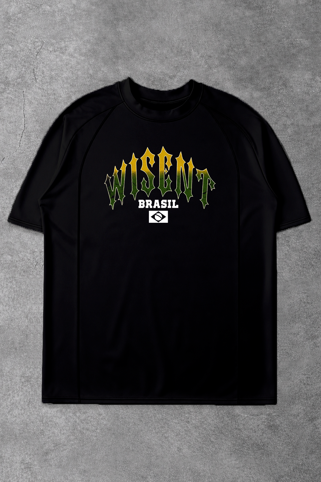 Soft - Camiseta T-Shirt Compress - Preta flag BRASIL