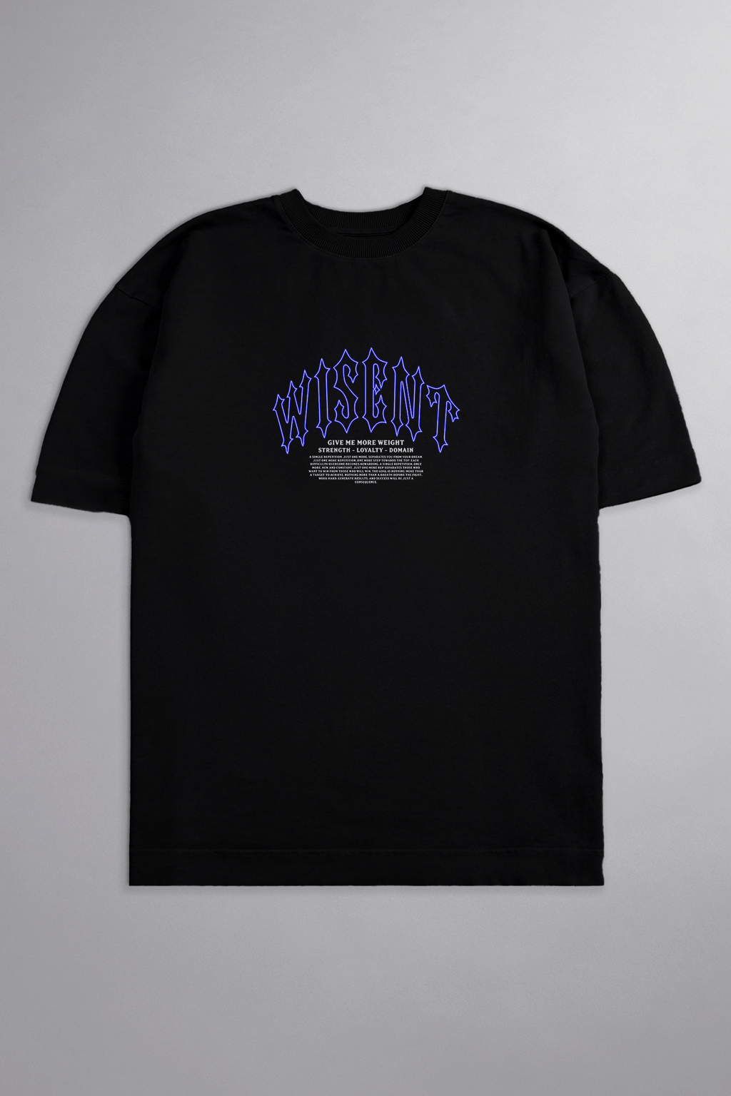SOFT - CAMISETA OVERSIZED - GIVE ME MORE WEIGHT PLATE PRETA