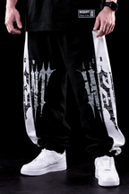 Heavy - Calça Balão - Wisent Crew Preta/Branca