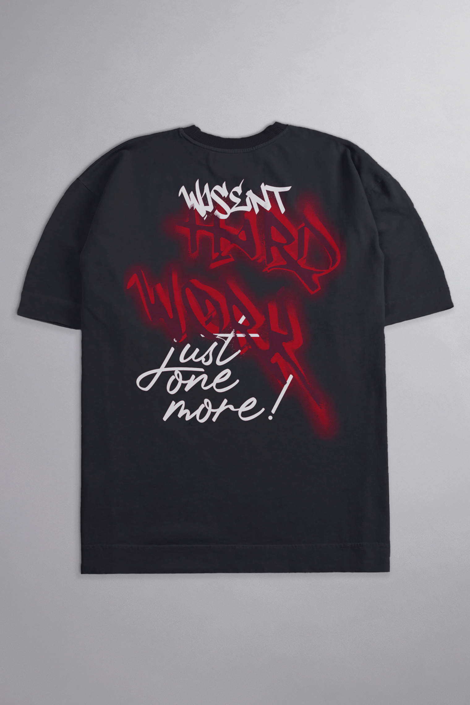 SOFT - CAMISETA OVERSIZED - HARD WORK CINZA