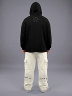 Heavy - Moletom Box Raw Hem - Never Give Up Preto