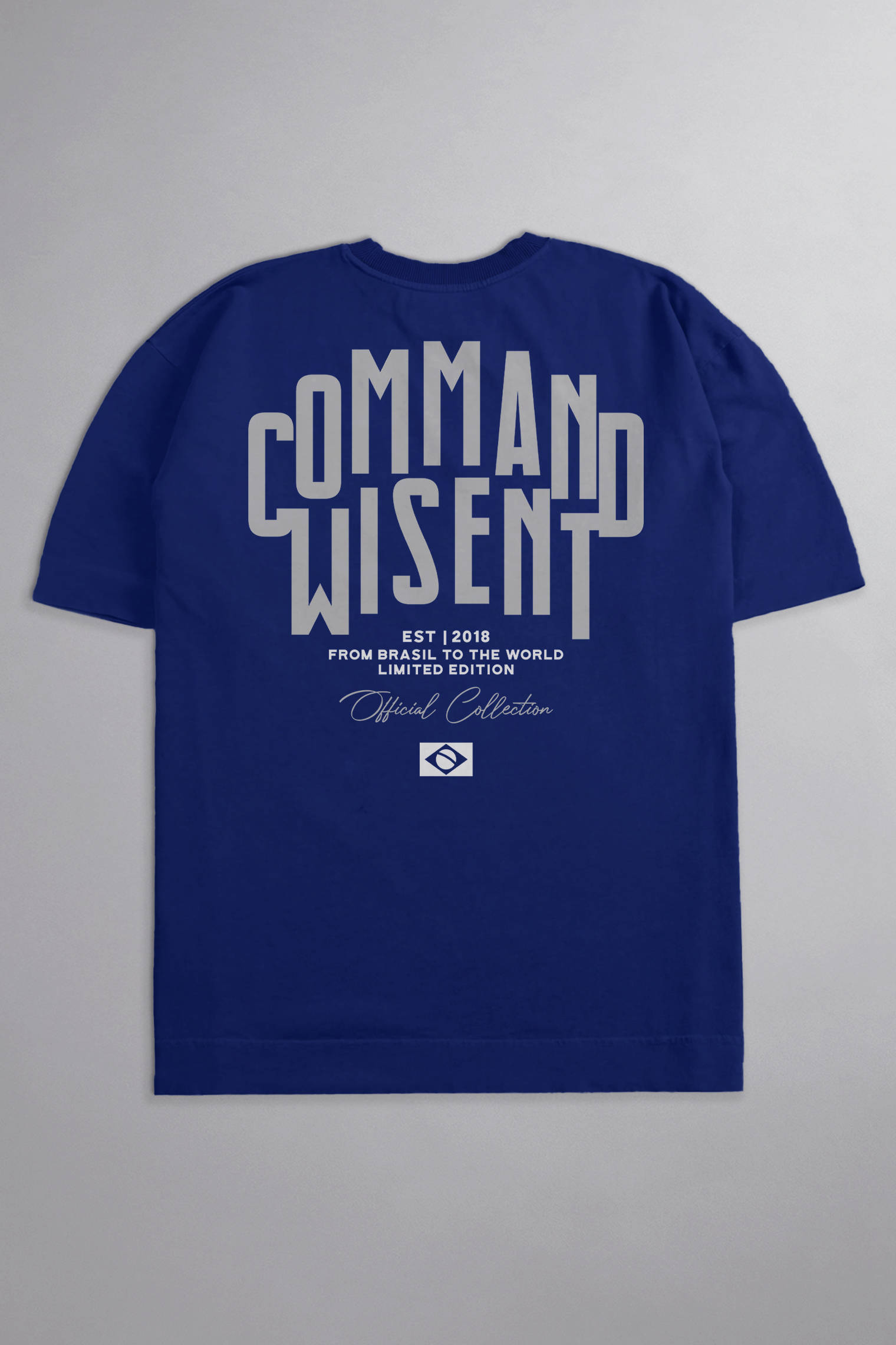 SOFT - CAMISETA OVERSIZED - COMMAND AZUL ROYAL