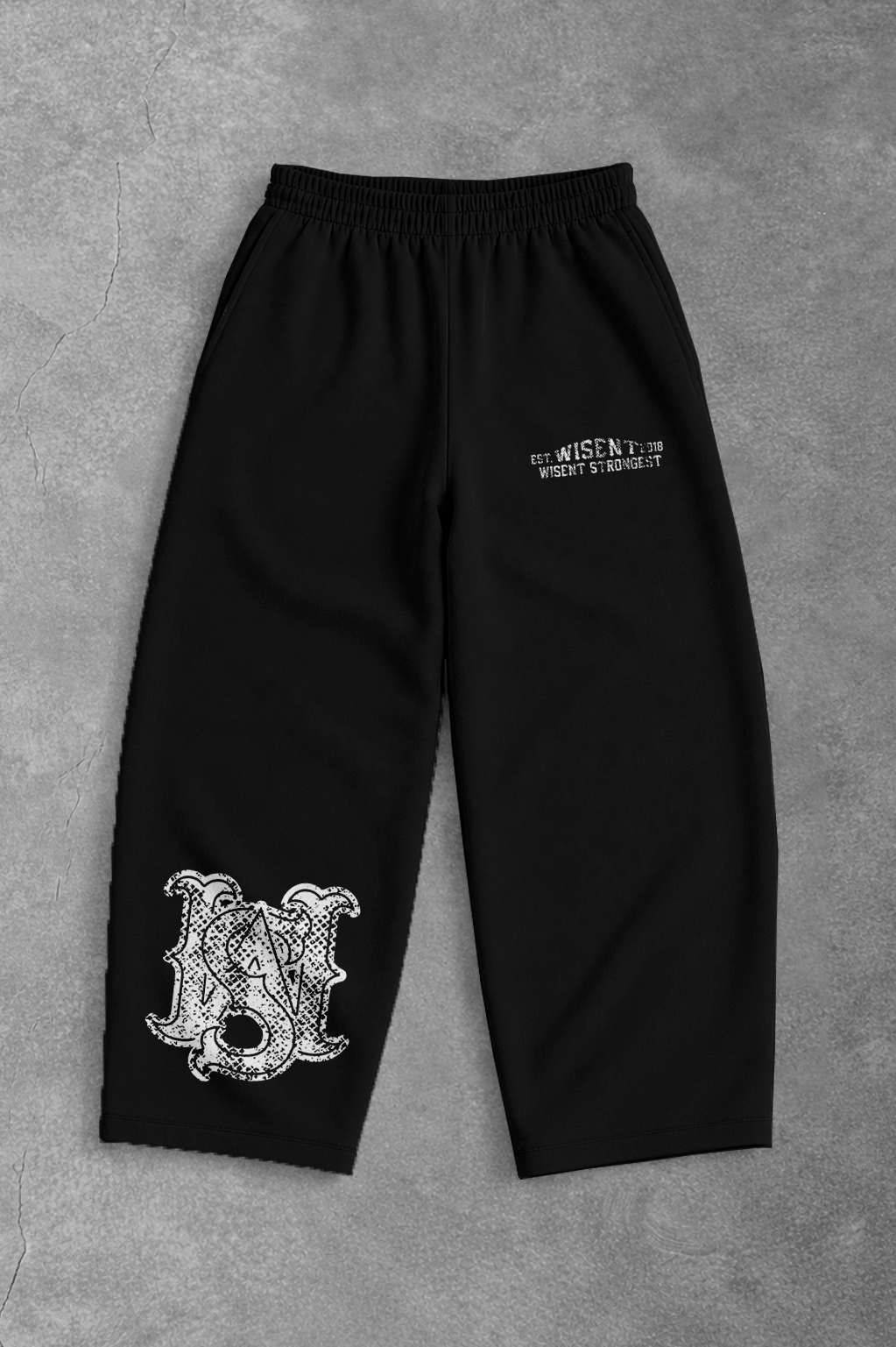 Heavy - Calça Oversized Moletom - Strongest Preta