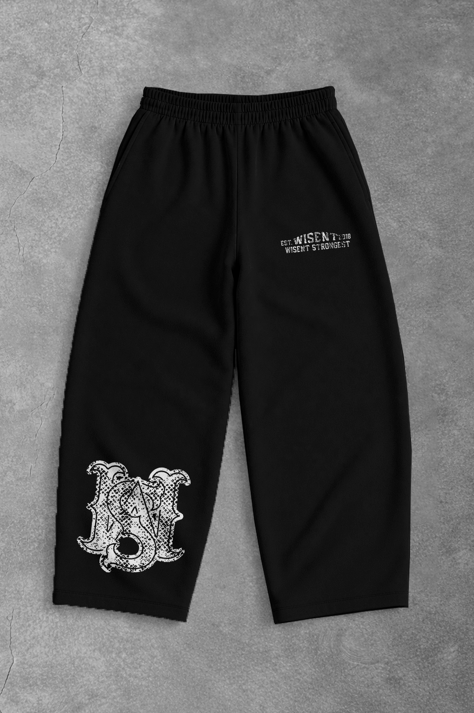 Heavy - Calça Oversized Moletom - Strongest Preta
