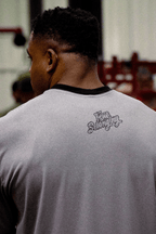 HEAVY - CAMISETA OVERSIZED - TRUE BELONGING - CINZA MESCLA