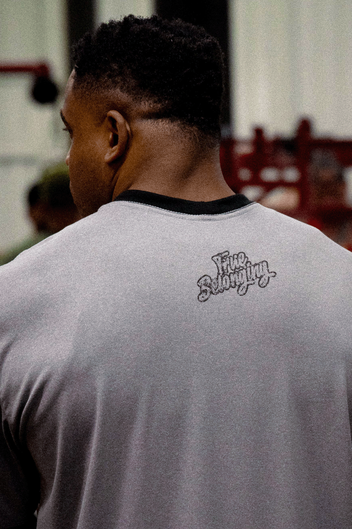 HEAVY - CAMISETA OVERSIZED - TRUE BELONGING - CINZA MESCLA