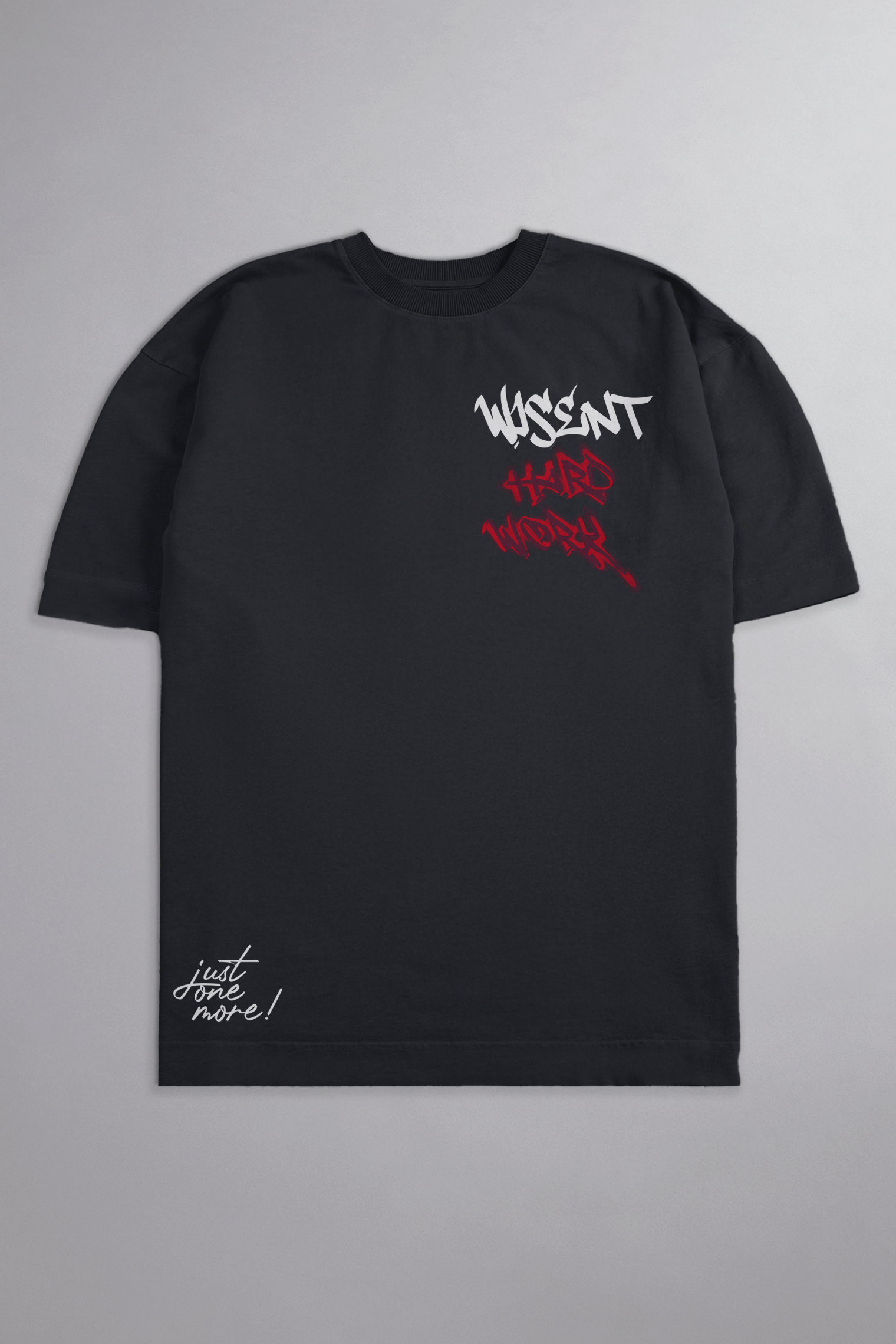 SOFT - CAMISETA OVERSIZED - HARD WORK CINZA