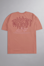 SOFT - CAMISETA OVERSIZED - NEVER GIVE UP ROSA