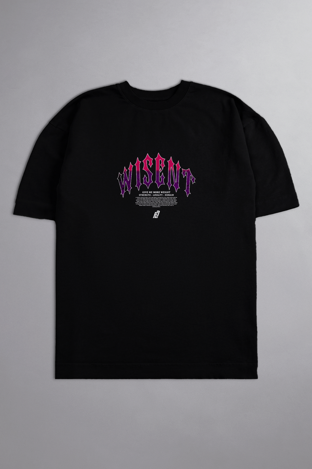 HEAVY - CAMISETA OVERSIZED - GIVE ME MORE WEIGHT PRETA
