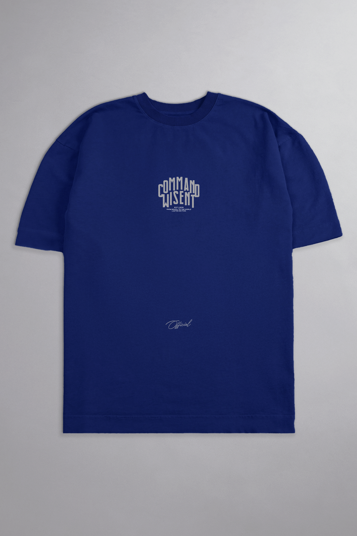 SOFT - CAMISETA OVERSIZED - COMMAND AZUL ROYAL