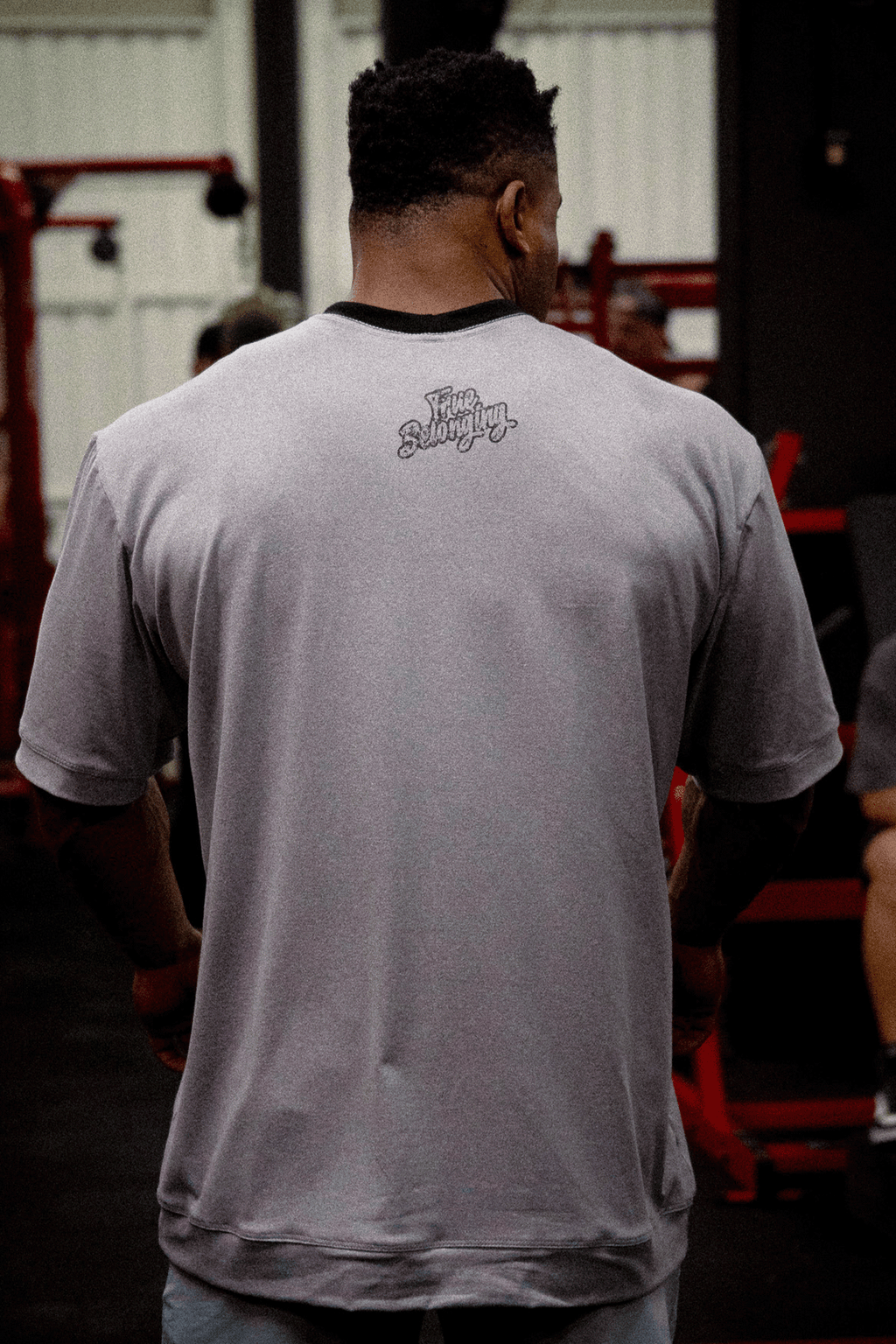 HEAVY - CAMISETA OVERSIZED - TRUE BELONGING - CINZA MESCLA