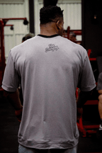 HEAVY - CAMISETA OVERSIZED - TRUE BELONGING - CINZA MESCLA