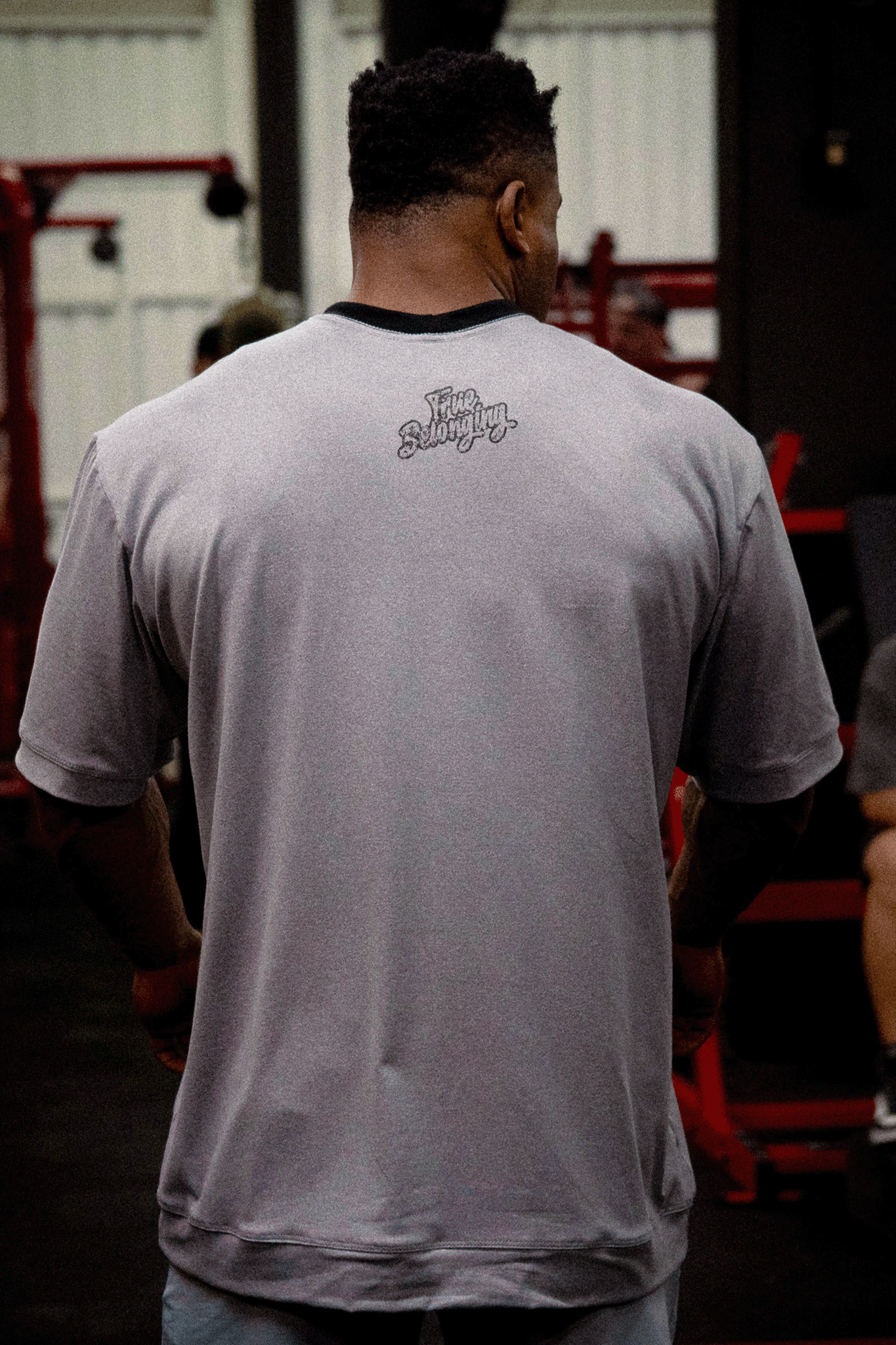 HEAVY - CAMISETA OVERSIZED - TRUE BELONGING - CINZA MESCLA