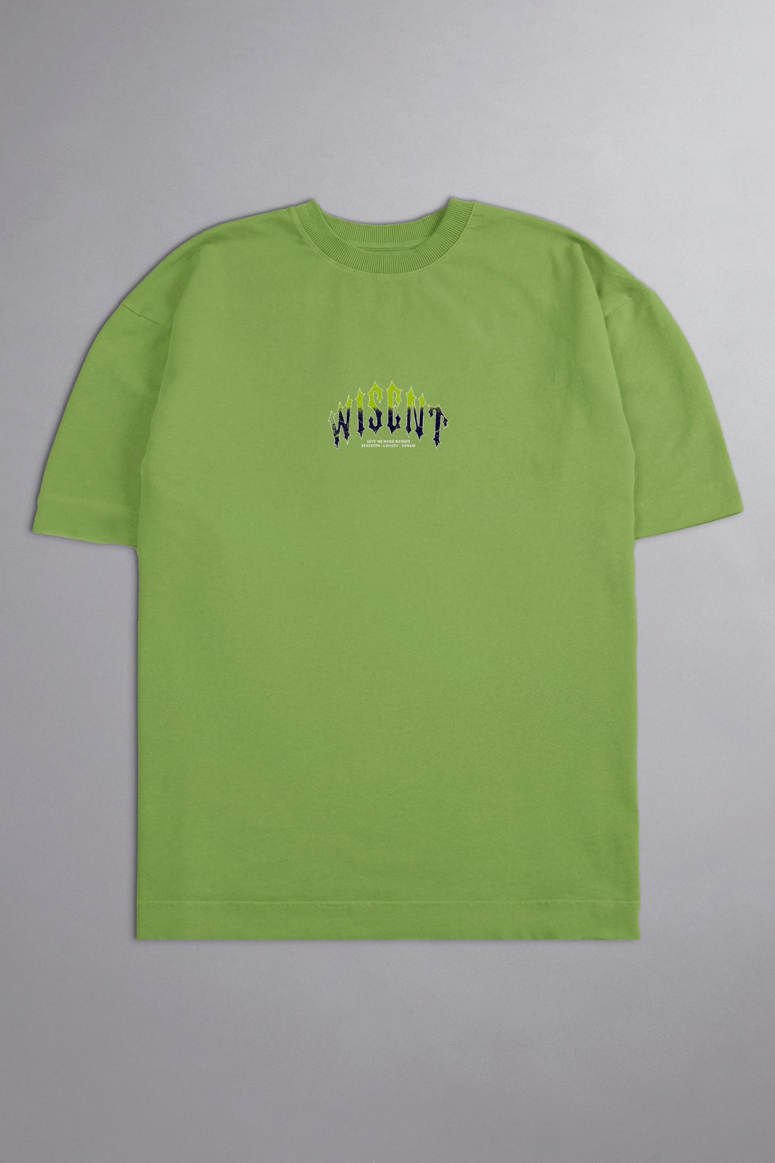 SOFT - CAMISETA OVERSIZED - GIVE ME MORE WEIGHT OLIVA