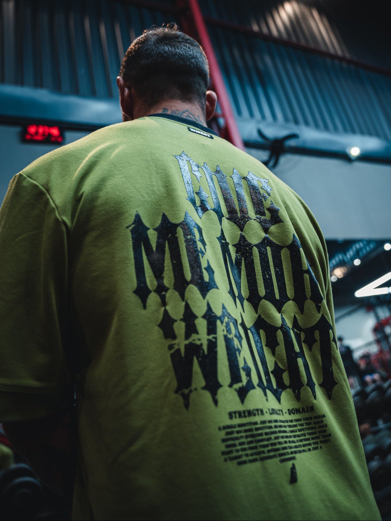 HEAVY - CAMISETA OVERSIZED - GIVE ME MORE WEIGHT VERDE