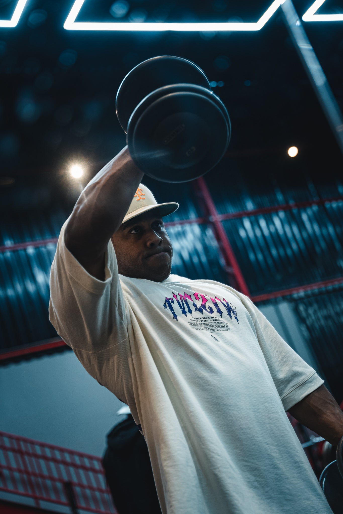 HEAVY - CAMISETA OVERSIZED - GIVE ME MORE WEIGHT OFF WHITE