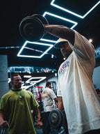 HEAVY - CAMISETA OVERSIZED - GIVE ME MORE WEIGHT OFF WHITE