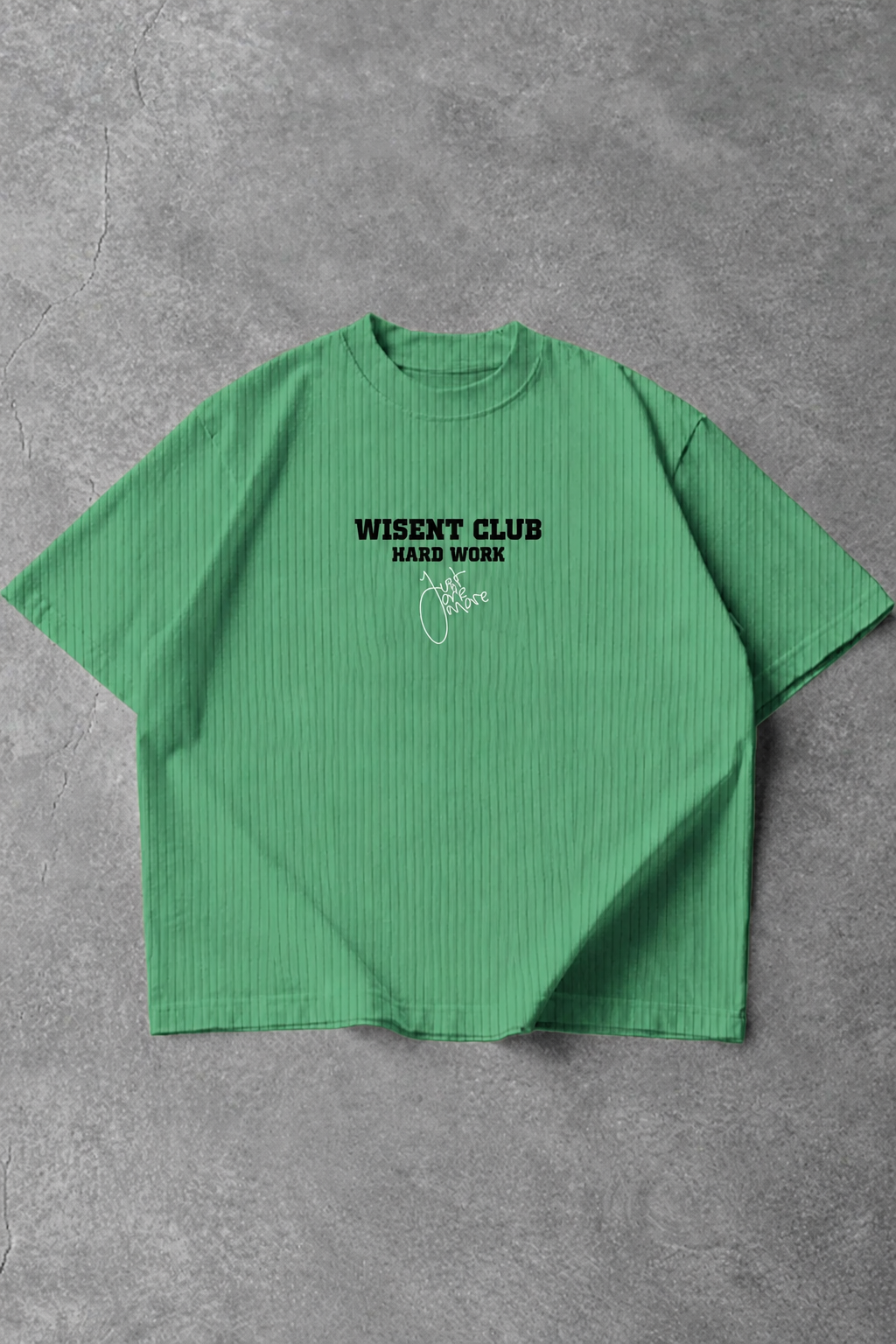 Canelada - Camiseta Oversized - Hard Work Just One More Verde Pistache