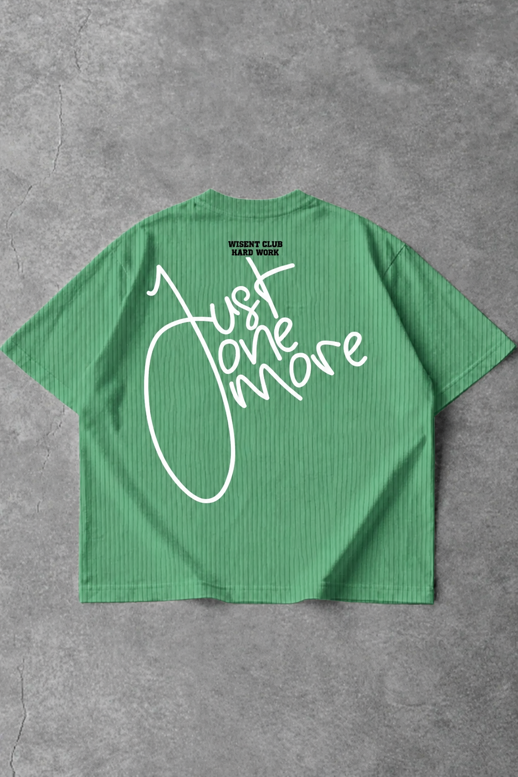 Canelada - Camiseta Oversized - Hard Work Just One More Verde Pistache