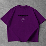 Canelada - Camiseta Oversized - Hard Work Just One More Roxa