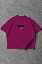 Canelada - Camiseta Oversized - Hard Work Just One More Rosa