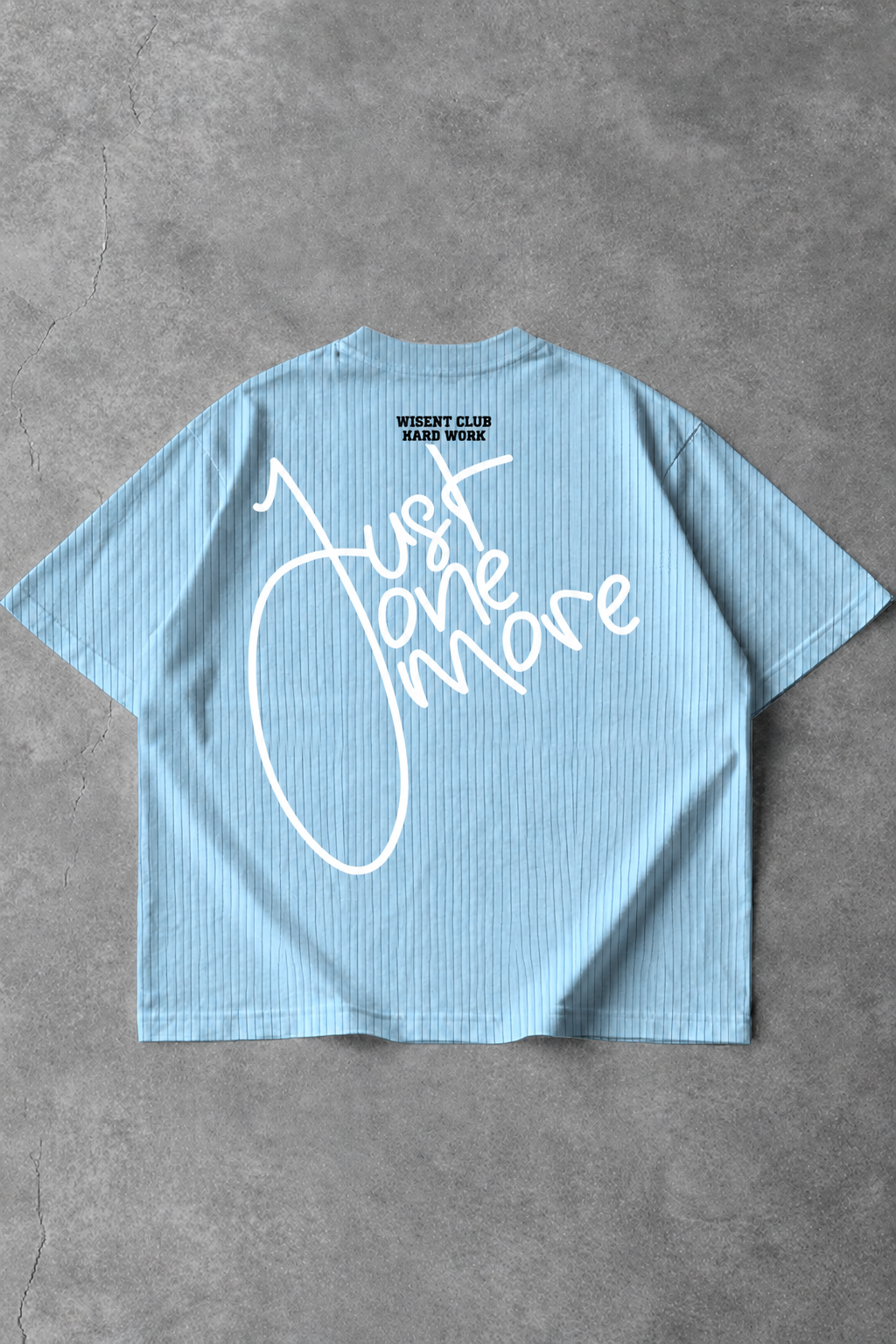 Canelada - Camiseta Oversized - Hard Work Just One More Azul Claro