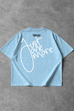 Canelada - Camiseta Oversized - Hard Work Just One More Azul Claro