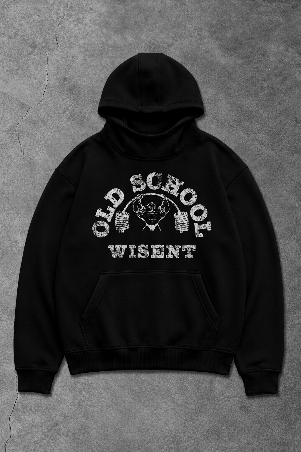 Heavy - Canguru Oversized Moletom - Old School Preto