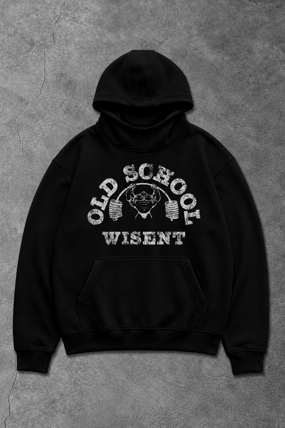 Heavy - Canguru Oversized Moletom - Old School Preto