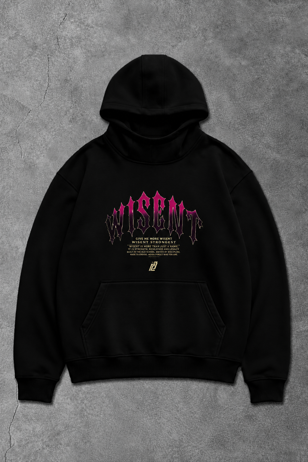 Heavy - Canguru Oversized Moletom - Give Me More Weight Preto