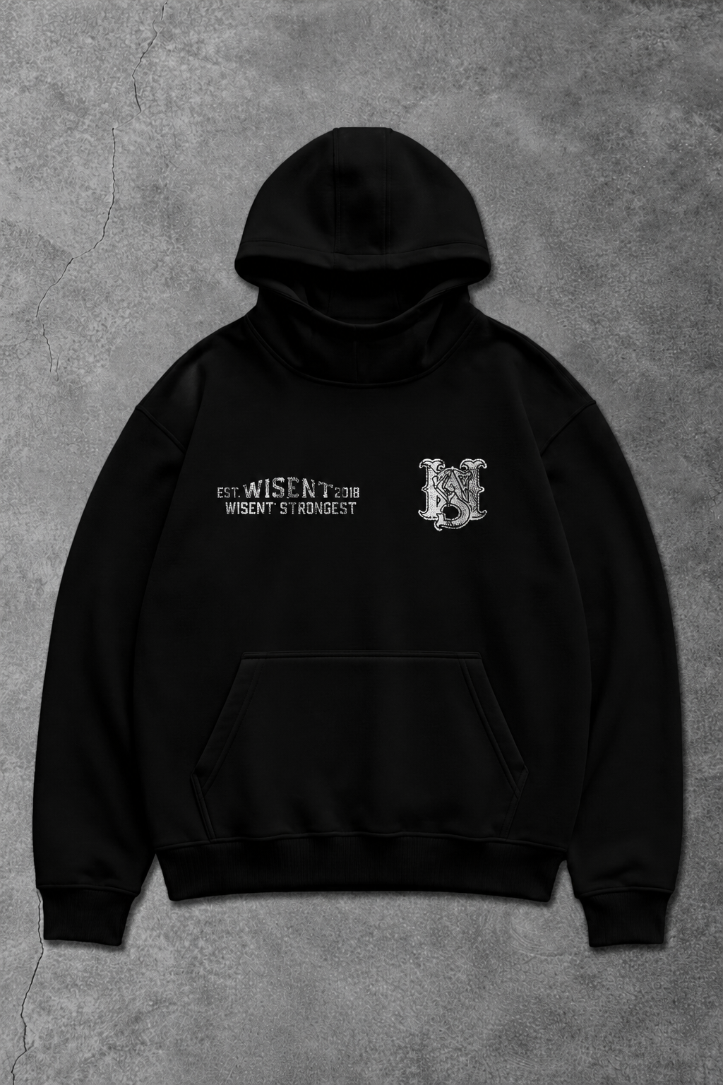 Heavy - Canguru Oversized Moletom - Strongest Preto