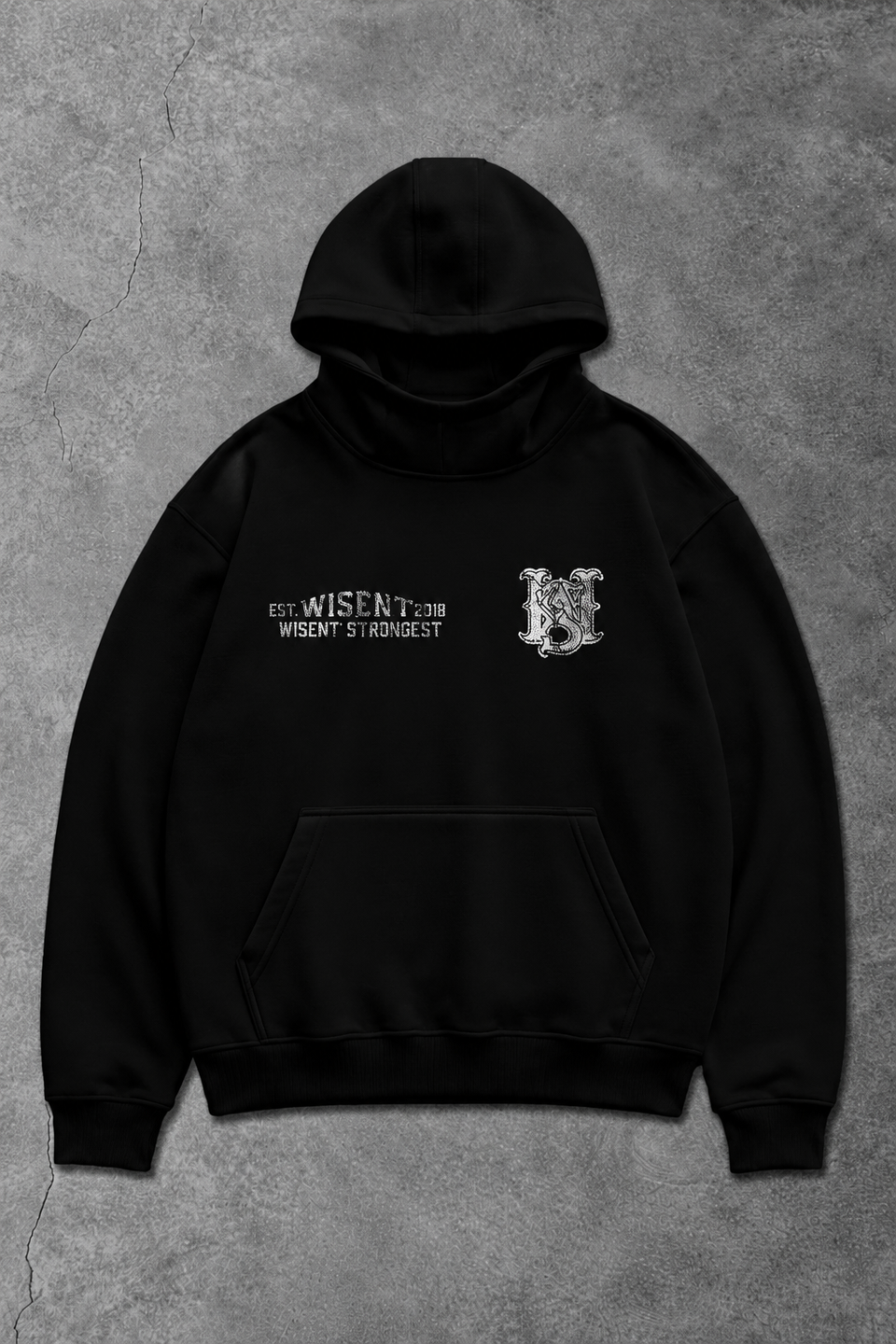 Heavy - Canguru Oversized Moletom - Strongest Preto