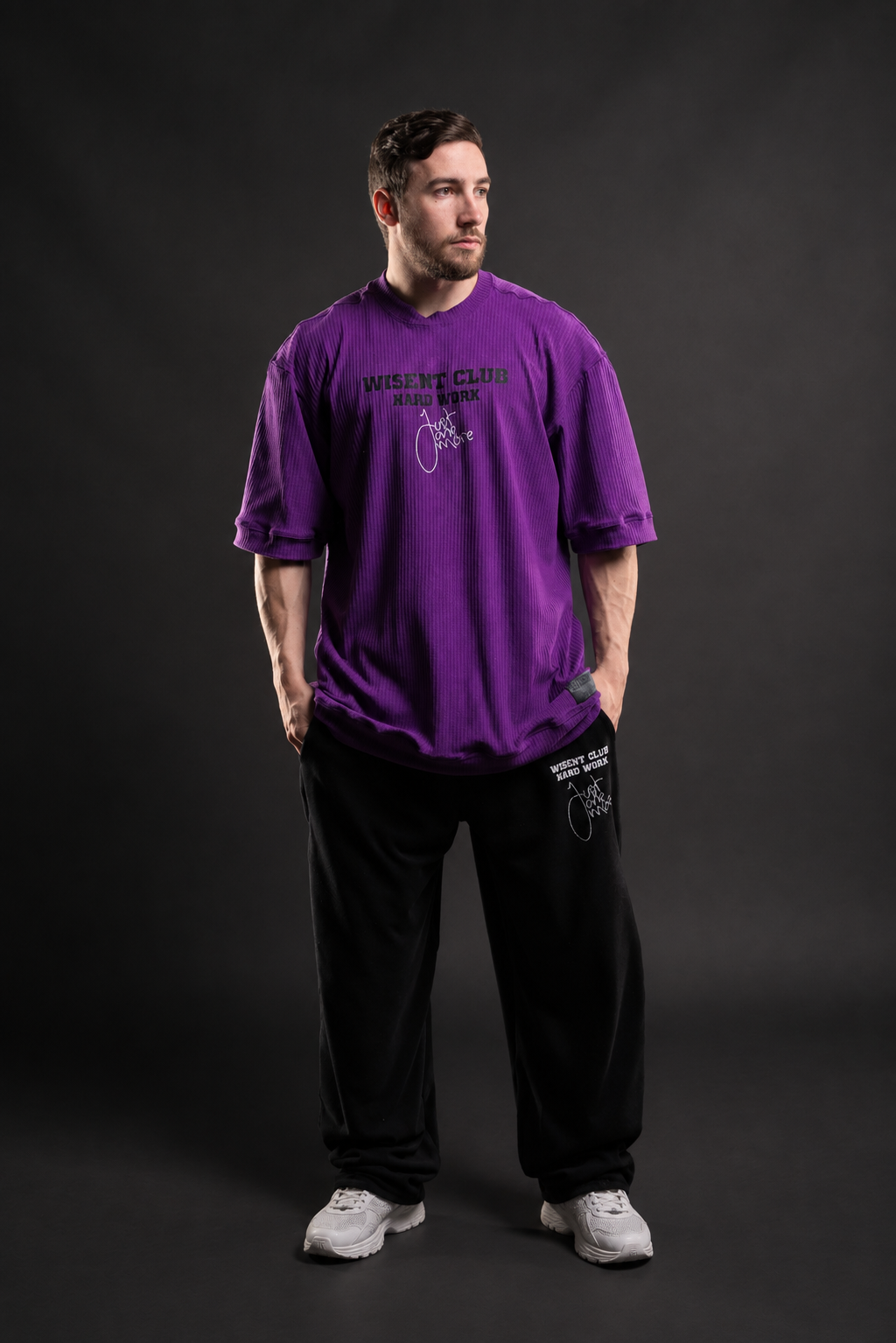 Canelada - Camiseta Oversized - Hard Work Just One More Roxa