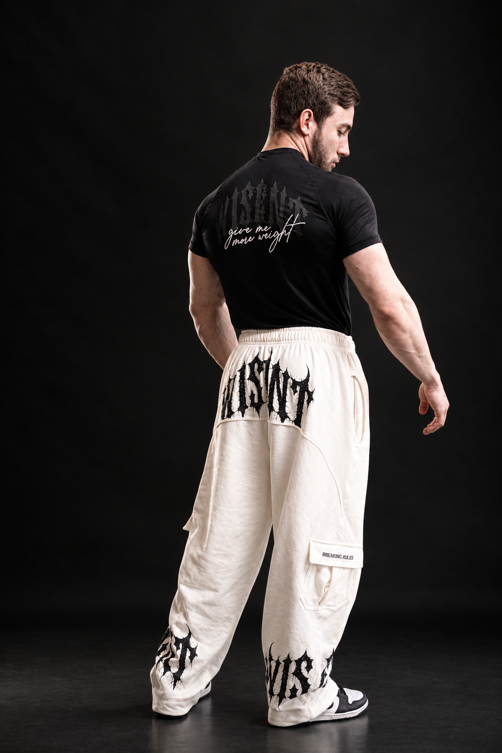 Heavy - Calça Cargo Breaking Rules Off White