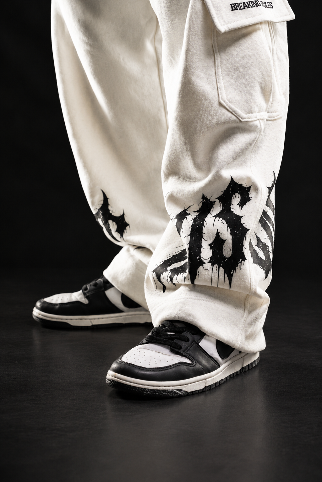Heavy - Calça Cargo Breaking Rules Off White