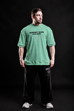 Canelada - Camiseta Oversized - Hard Work Just One More Verde Pistache