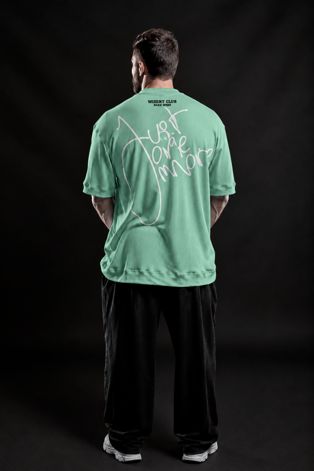 Canelada - Camiseta Oversized - Hard Work Just One More Verde Pistache