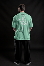 Canelada - Camiseta Oversized - Hard Work Just One More Verde Pistache
